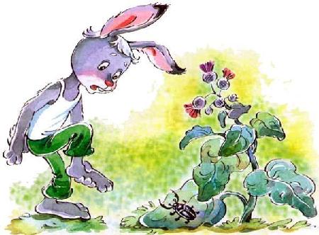 Заяц Коська и репейник